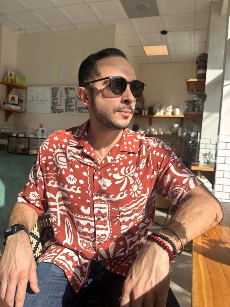 Terracotta Camp Shirt | Men's Earth-Tone Button-Down